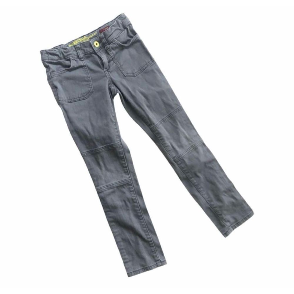 Girls Arizona Jeans Gray Skinny Pants w Adjustable Tab Waist - Sz 8